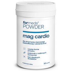 POWDER mag cardio Magnez Potas formeds 30 porcji Cytrynian Magnezu Cytrynian Potasu Witamina B6