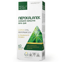 NIEPOKALANEK CZERWONA KONICZYNA DONG QUAI 60kaps. MEDICA HERBS Cykl Menstruacyjny