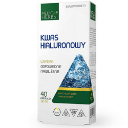 KWAS HIALURONOWY 40 kapsułek MEDICA HERBS