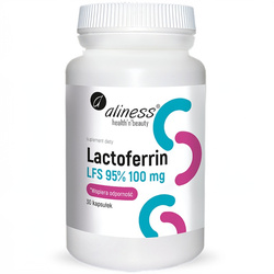 Lactoferrin LFS 95% 100 mg ALINESS 30 kaps. LAKTOFERYNA Witamina C
