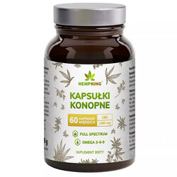 Kapsułki konopne CBD 1200mg HEMP KING 60 kapsułek full spectrum