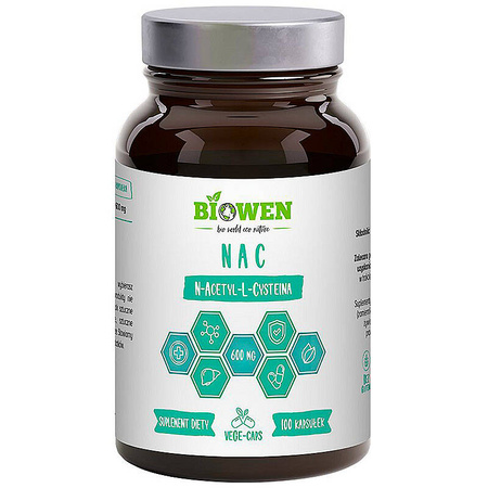 NAC N-acetyl-L-cysteina BIOWEN 100 kapsułek