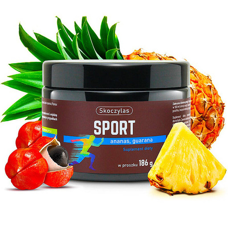 SPORT ananas guarana 186g SKOCZYLAS cytrulina arginina kofeina żeń-szeń