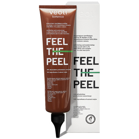 FEEL THE PEEL 150 ml VEOLI BOTANICA złuszczająco-nawilżający peeling do skalpu z kompleksem kwasów AHA/BHA i sokiem z aloesu