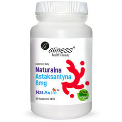 Naturalna ASTAKSANTYNA 8mg ALINESS 60 kapsułek Nat Axtin