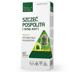 SZCZEĆ POSPOLITA 60kaps. MEDICA HERBS Wyciąg z Korzenia Naturalne Pochodzenie