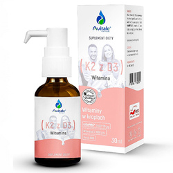 Witamina K2 z D3 30ml Avitale ALINESS K2 Mk7 + D3 w kroplach
