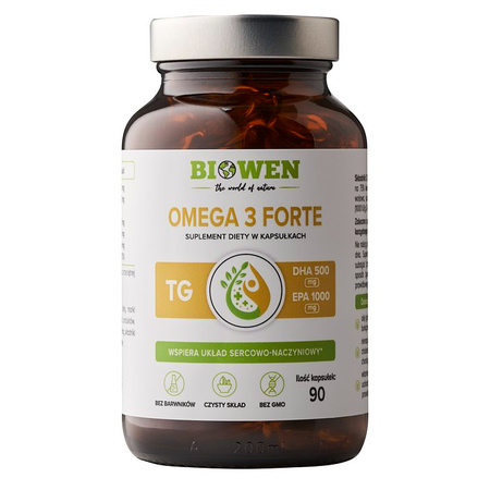 Omega 3 Forte BIOWEN EPA 1000mg DHA 500mg 90 kapsułek