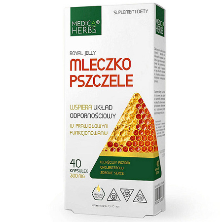 MLECZKO PSZCZELE liofilizowane 40kaps. MEDICA HERBS