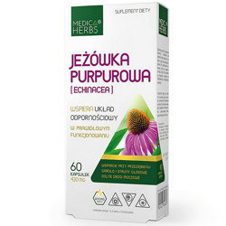 JEŻÓWKA PURPUROWA Echinacea 60kaps. MEDICA HERBS Układ Odpornościowy Drogi Moczowe