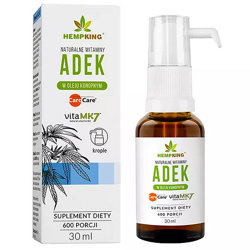 Witaminy ADEK 30ml HEMP KING w Bio Oleju Konopnym