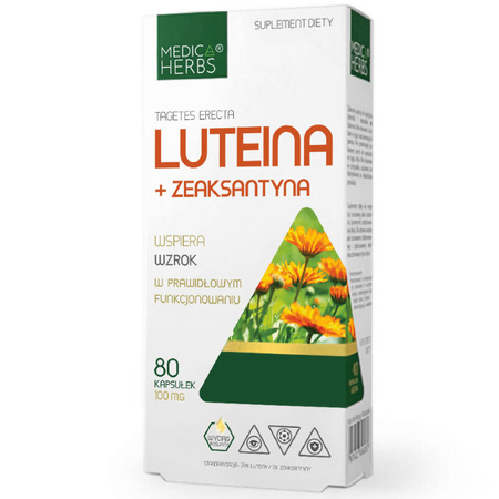 LUTEINA + ZEAKSANTYNA 80 kaps. MEDICA HERBS aksamitka wzniesiona