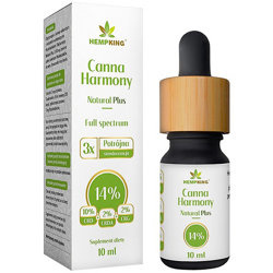 Olej 14% Canna Harmony 10ml HEMP KING CBD 10% CBG 2% CBDA 2% Full Spectrum