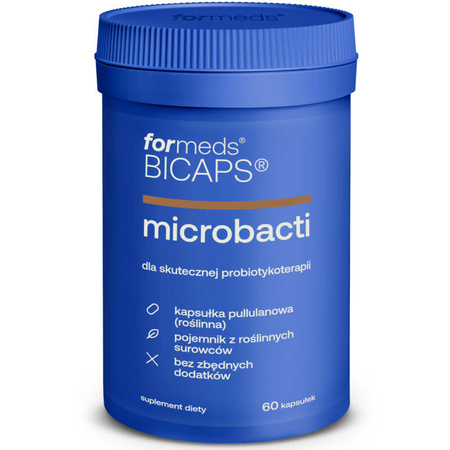 BICAPS MicroBACTI ForMeds 60 kapsułek lactobacillus rhamnosus GG bifidobacterium bacillus 