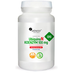 UbiquinoN Naturalny KOENZYM Q10 100mg ALINESS 100 kaps.