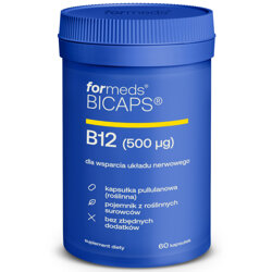 BICAPS B12 ForMeds 60 kapsułek Witamina B12 Metylokobalamina Układ Nerwowy Odporność