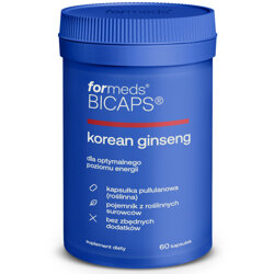 BICAPS KOREAN GINSENG ForMeds 60 kapsułek Żeń-Szeń Koreański Ginsenozydy