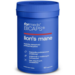 BICAPS LION'S MANE ForMeds soplówka jeżowata  polisacharydy 60 kaps.