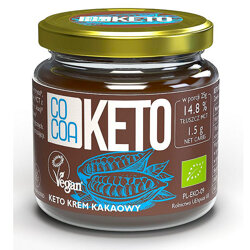 BIO Krem kakaowy KETO z olejem MCT 200g COCOA bezglutenowy bez cukru