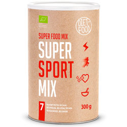 BIO Super Sport Mix 300g DIET-FOOD 7 SUPERFOOD Białko konopne Kakao Spirulina Lucuma Maca Acai Guarana