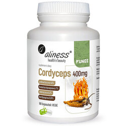 Cordyceps KORDYCEPS ALINESS 90 kaps. ekstrakt maczużnik chiński kwas kordycepsowy adenozyna kordycepina