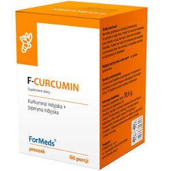F-CURCUMIN ForMeds KURKUMINA i PIPERYNA w proszku 60 porcji