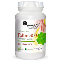 Folian dla kobiet w ciąży ALINESS Kwas Foliowy Metylowany 60 tabletek