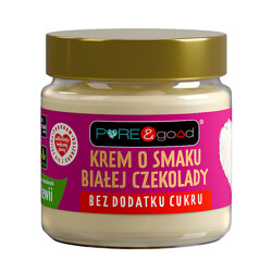 KREM o smaku białej czekolady 200g PURE&GOOD bez dodatku cukru