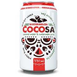Naturalna Woda Kokosowa z sokiem Arbuza 330ml COCOSA DIET-FOOD