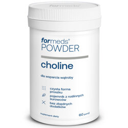 POWDER choline ForMeds 60 porcji Cholina Witamina B4 Wątroba Homocysteina