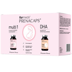 PRENACAPS MULTI1 + DHA ForMeds Witaminy Minerały Kwasy Omega 3 Dla Kobiet w Ciąży i Karmiących