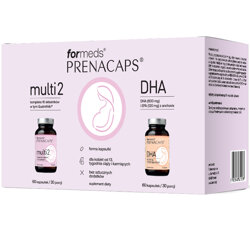 PRENACAPS MULTI2 + DHA ForMeds Witaminy Minerały Kwasy Omega 3 Dla Kobiet w Ciąży i Karmiących