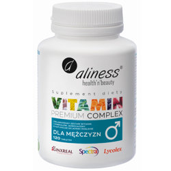 Premium Vitamin Complex dla MĘŻCZYZN ALINESS witaminy i minerały 120 tabletek