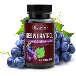 RESWERATROL 60 kaps. SKOCZYLAS ze skórek winogron Resveratrol