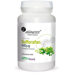 Sulforafan 400µg ALINESS Kiełki brokułów 100 tabletek 