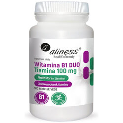 Witamina B1 tiamina DUO ALINESS 100 tab. pirofosforan i chlorowodorek tiaminy