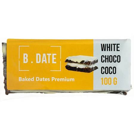 BATON B.DATE White Choco Coco 100g DOBRY SQUAD Kokos z Białą Czekoladą