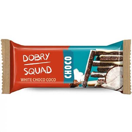 BATON White Choco Coco CHOCO 50g DOBRY SQUAD Kakao Kokos z Białą Czekoladą