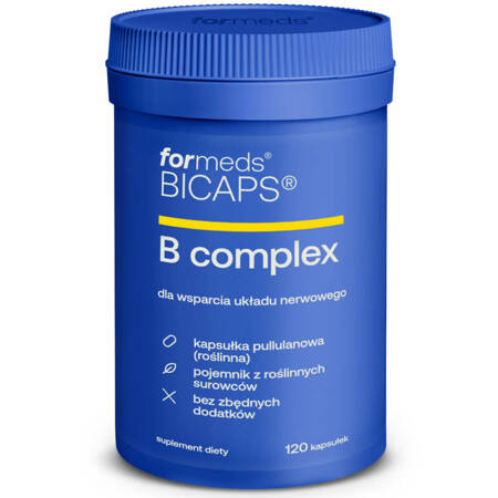 BICAPS B COMPLEX ForMeds 120 kapsułek Kompleks Witamin z grupy B