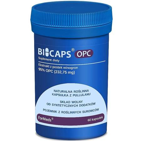 BICAPS OPC ForMeds 60 kapsułek Ekstrakt z Pestek Winogron Proantocyjanidyny