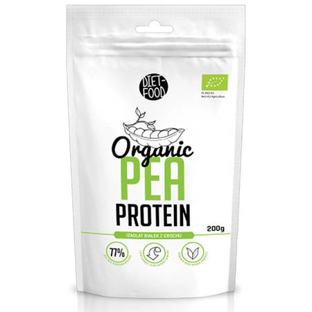 BIO Białko z Grochu 200g DIET-FOOD organic pea protein