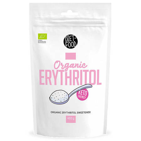 BIO ERYTRYTOL 400g DIET-FOOD KETO Friendly zamiennik cukru Erytrol