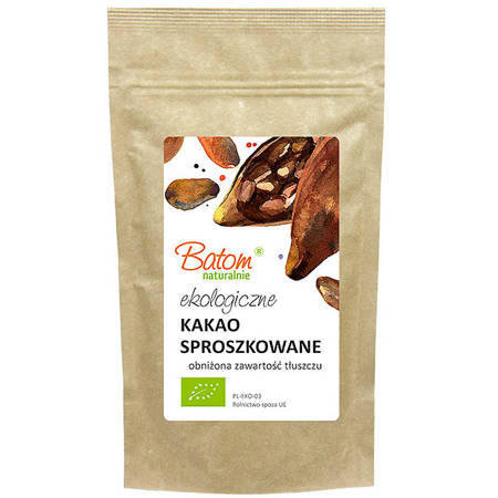 BIO Kakao sproszkowane odtłuszczone 250g BATOM