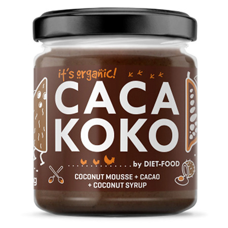 BIO Krem Kokosowy z kakao 200g DIET-FOOD CACAKOKO