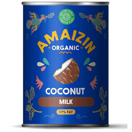 BIO Napój kokosowy 17% Tłuszczu 400ml AMAIZIN BEZ GUMY GUAR
