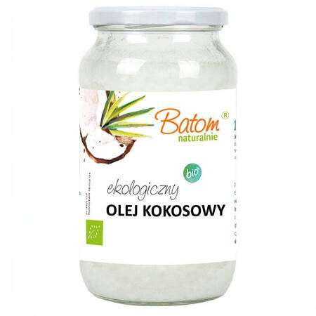 BIO Olej Kokosowy Bezzapachowy 1L BATOM rafinowany