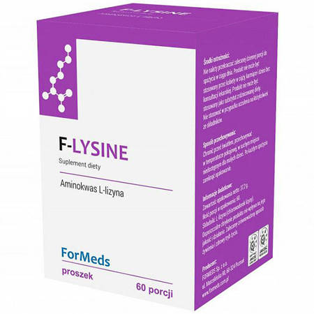 F-LYSINE ForMeds 60 porcji Aminokwas Lizyna w proszku L-lizyna