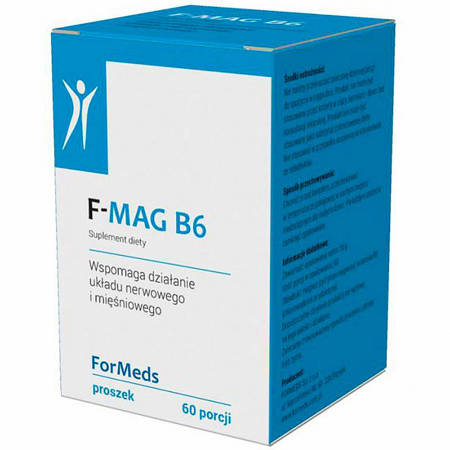 F-MAG B6 Magnez ForMeds 60 porcji Cytrynian Magnezu Witamina B6