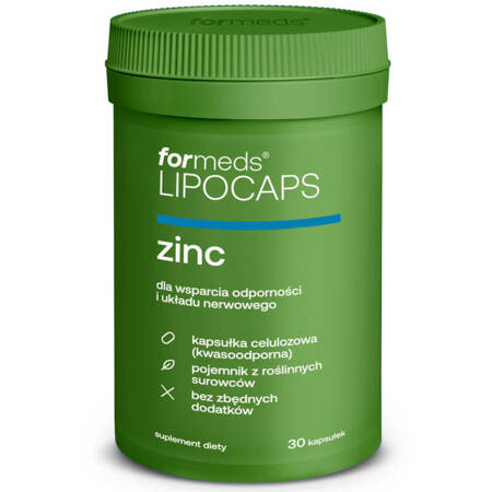 LIPOCAPS zinc formeds 30 porcji Liposomalny CYNK miedź