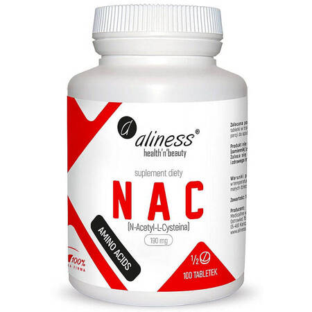 NAC N-Acetyl-L-Cysteine ALINESS 100 tabletek Aminokwas